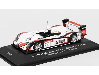 Audi R8 Japan Team GOH #5 Winner Le Mans 2004 1:43 - IXO Models BAZAROVÉ ZBOŽÍ  Audi R8 Japan Team GOH N5 Winner 24h Le Mans 2012 Kristensen / Ara / Capello - kovový model