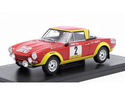 Fiat 124 Abarth Spider #2 Rally Tap Portugal 1974 1:24  Hachette časopis modelem  Fiat 124 Abarth Spider N2 Rallye Tap Portugal 1974 Pinto - Bernacchini - kovový model