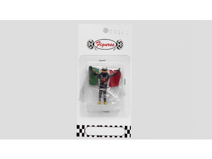 Figurka Sergio Perez s vlajkou Mexika F1 Legends 1:43 - Minichamps  S. Perez F1 Legends - miniaturní figurka