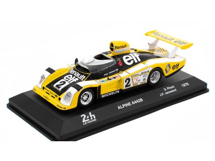 Alpine A442B 24h Le Mans 1978 1:43 SpecialC. časopis s modelem BAZAROVÉ ZBOŽÍ  Alpine A 442 B 24h Le Mans 1978 D.Pironi / J.P.Jaussaud - kovový model auta