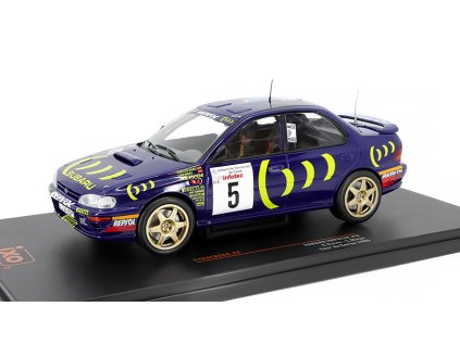 Subaru Impreza #5 Rallye Tour de Corse 1995 C.Sainz/L.Moya 1:24 - IXO Models  Subaru Impreza 555 No.5 Rally Tour de Corse 1995 C. Sainz - L. Moya - kovový model auta