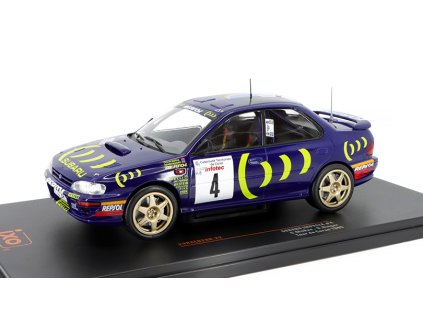 Subaru Impreza 555 #4 Rallye Tour de Corse 1995 McRae / Ringer 1:24 - IXO Models  Subaru Impreza 555 No.4 Rally Tour de Corse 1995 C.McRae/D.Ringer - kovový model auta