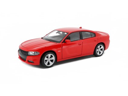 Dodge Charger R/T 2016 červený 1:24 - Welly  Dodge Charger RT - kovový model autá