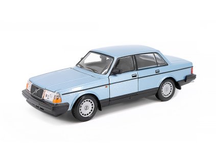 Volvo 240 GL 1986 modrá 1:24 - Welly  Volvo 240-GL 1986 1:24 - kovoý model auta