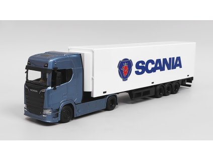 Scania S730 Highline tahač s přivesem "Scania" 1:43 - Bburago  Scania S 730 Highline - kovový model