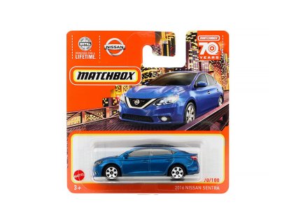 Nissan Sentra 2016 1:64 plastový blistr - MATCHBOX  Nissan Sentra - model auta