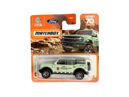 Ford Bronco zelený 2021 1:64 - MATCHBOX  Ford Bronco - model auta