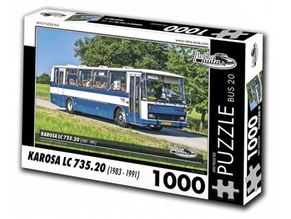 Puzzle bus č. 20 - Karosa LC 735.20 (1983 - 1991) - 1000 dílků  Puzzle bus 20 - Karosa LC 735.20 1983-1991 - 1000 dílků