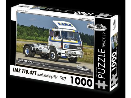Puzzle Truck č. 19 - LIAZ 110.471 tahač návěsů 1984 -1997 - 1000 dílků  Puzzle Truck č. 19 - LIAZ 110.471 tahač návěsů 1984 - 1997 - 1000 dílků