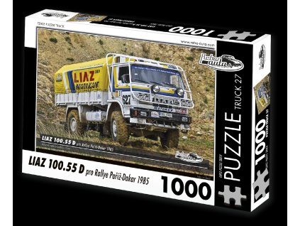 Puzzle Truck č. 27 - LIAZ 100.55 D pro Rallye Paříž-Dakar 1985 - 1000 dílků  Puzzle Truck č. 27 - LIAZ 100.55D Rally Paříž - Dakar 1985 - 1000 dílků
