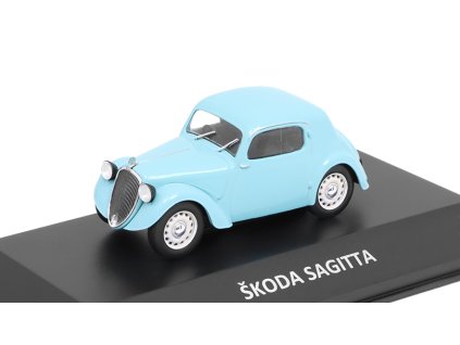 Škoda Sagitta 1:43 - Kaleidoskop slavných vozů časopis s modelem #72  Škoda Sagitta 1937 - DeAgostini - kovový model auta