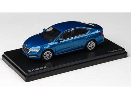 Škoda Octavia IV 2020 Modrá Race Metalíza 1:43 - ABREX BAZAROVÉ ZBOŽÍ  Škoda Octavia 4 - kovový model