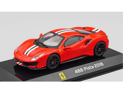 Ferrari 488 Pista 2018 1:43 - Altaya časopis s modelem  Ferrari 488 Pista 2018 - kovový model auta