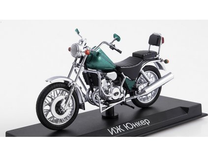IŽ Junker 1:24 - MODIMIO Collections Naše Motocykly časopis s modelem #37  IŽ 6.113-05 Junker IZH - model motorky