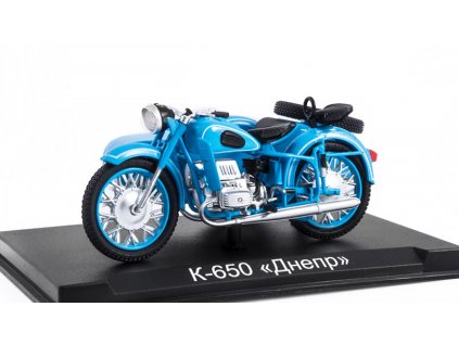 K-650 "Dnepr" KMZ 1:24 - MODIMIO Naše Motocykly časopis s modelem #41  K 650 Dnepr KMZ motorka - model motorky