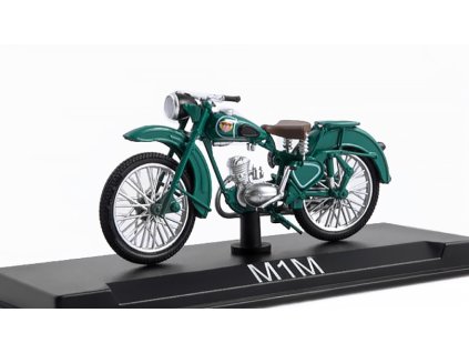 M1M Minsk 1:24 - MODIMIO Collections Naše Motocykly časopis s modelem #42  M-1-M Minsk - model motorky