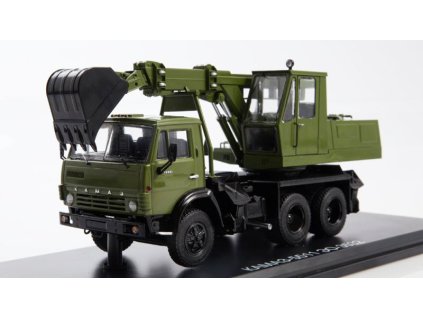 KAMAZ-5511 Rýpadlo EO-3532 1:43 - SSM  KAMAZ 5511 Rýpadlo EO 3532 - kovový model auta