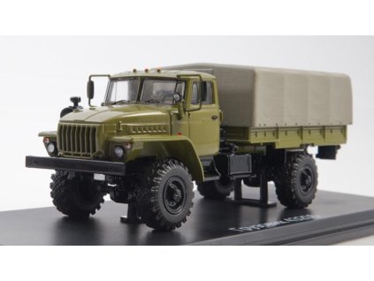 URAL-43206 s plachtou 1:43 - SSM  URAL 43206 s plachtou - kovový model auta