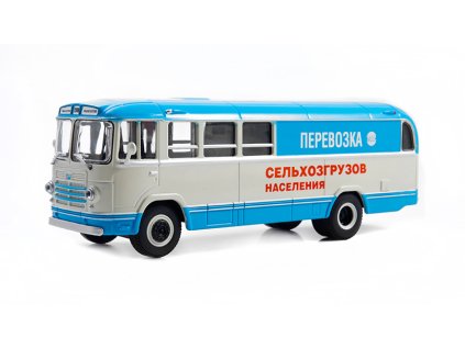 ZIL-158V autobus 1:43 - MODIMIO - Naše autobusy časopis s modelem #6 specialně  ZIL 158V speciální edice - kovový model autobusu