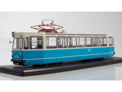Tramvaj LM-68 modrý 1:43 - SSM  LM 68 tramvaj 1:43 - kovový model