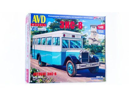 ZIS-8 autobus 1:43 - AVD  ZIS 8 - stavebnice AVD