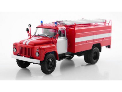 GAZ-53 AC-30 106G Hasičský 1:43 - Avtoistoria  GAZ 53 AC 30 - kovový model auta