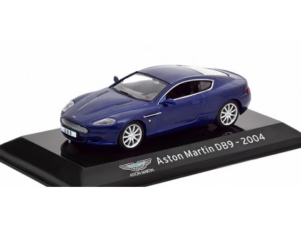 Aston Martin DB9 2004 1:43 - Altaya časopis s modelem  Aston-Martin DB 9 - kovový model auta z časopisu Superkary - Superauta