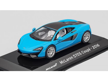 McLaren 570S 2016 1:43 - Altaya časopis s modelem  McLaren 570S Coupe - 2016 - kovový model auta