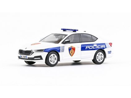 Škoda Octavia IV 2020 Policie Albánie 1:43 - ABREX  Škoda Octavia 4 Policie - kovový model