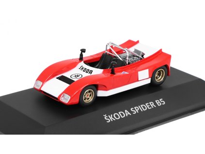 Škoda Spider B5 1972 1:43 Kaleidoskop slavných vozů časopis #70 BAZAROVÉ ZBOŽÍ  Škoda Spider B5 1972 - DeAgostini - kovový model auta