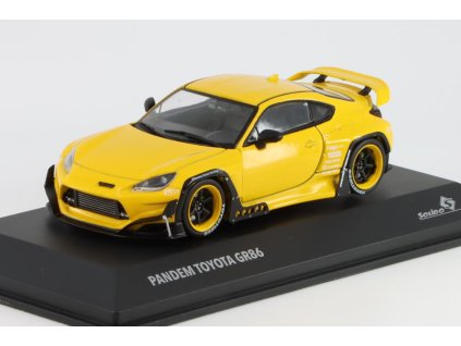 Toyota GR86 Pandem 2022 žlutá 1:43 - Solido  Toyota GR86k - kovový model