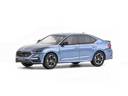Škoda Octavia IV RS 2020 Modrá Mystery Metalíza 1:43 - ABREX  Škoda Octavia 4 - kovový model
