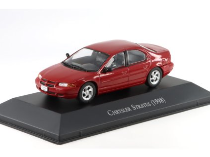 Chrysler Stratus 1998 červený 1:43 - DeAgostini časopis s modelem  Chrysler Stratus  - kovový model