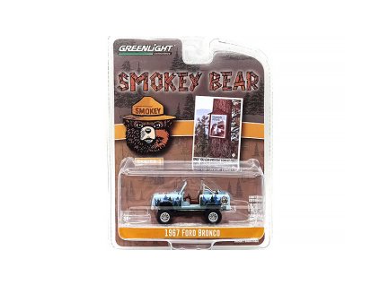 Ford Bronco 1967 1:64 - GreenLight  Ford Bronco 1967 Smokey Bear - kovový model 1/64