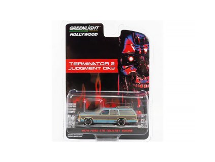 Ford LTD Country Squire 1979 z filmu Terminator 2 1:64 - GreenLight  Ford Country Squire 1979 LTD Terminator 2 - kovový model 1/64