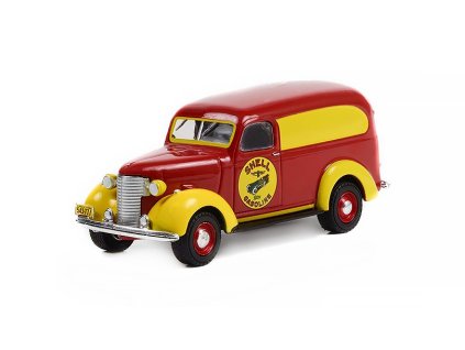 Chevrolet Panel Truck 1939 Shell Gasoline 1:64 - GreenLight  Chevrolet Panel Truck 1939 Shell Running on Empty - kovový model auta