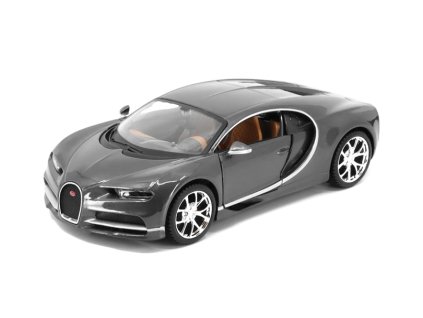 Bugatti Chiron 2016 šedá 1:24 - Maisto  Bugatti Chiron 1/24 - kovový model auta