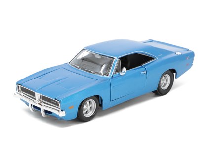 Dodge Charger R/T 1969 modrá 1:25 - Maisto BAZAROVÉ ZBOŽÍ  Dodge Charger RT 1969 - kovový model auta