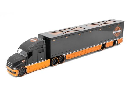 Daimler Truck Harley-Davidson Haulers Custom 1:64 - Maisto  Daimler-Benz AG Truck Harley Davidson Haulers - kovový model auta