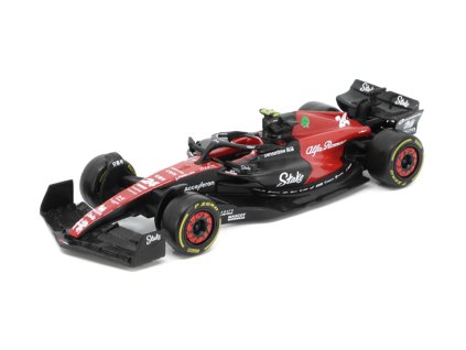 Alfa Romeo C43 #24 F1 team Stake 1:43 - Bburago  Alfa Romeo C 43 No.24 F1 team Stake G.Zhou - kovový model auta