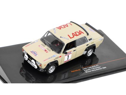 Lada 2105 VFTS #1 Winner Rally Baltika 1984 1:43 - IXO Models  Lada VAZ 2105 VFTS No.1 Winner Rallye Baltika 1984 Soots / Putmaker - kovový model auta