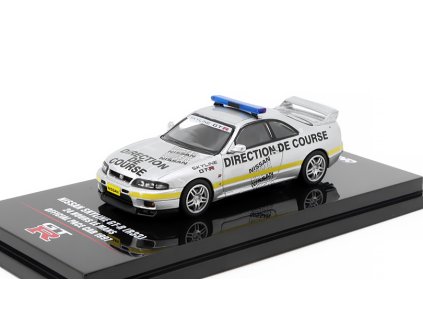 Nissan Skyline GT-R (R33) 24h Le Mans Official Pace Car 1997 1:64 - INNO Models  Nissan Skyline GTR R33 24 hours Le Mans Official Pace Car 1997 - kovový model auta