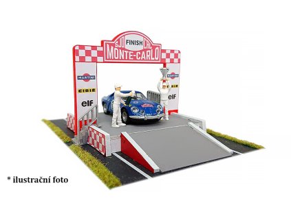 Diorama Monte-Carlo stavebnice 1:64 - SJO-Cal  Diorama Monte Carlo podium 1/64 - dřevěný model kit