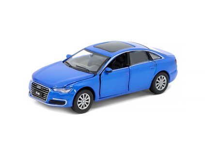 Audi A6 2009 modrá 1:64 - Era Car  Audi A 6 2009 - kovový model auta 1/64