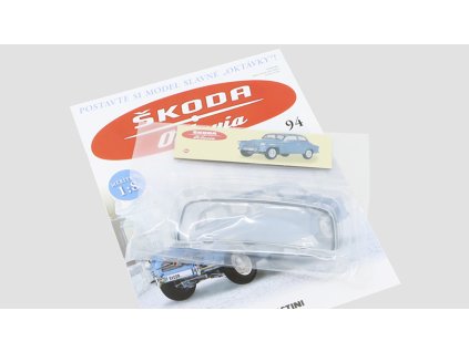 Škoda Octavia 1959 1:8 - časopis #94 se stavebnicí  Škoda Octavia 1959 - stavebnice DeAgostini