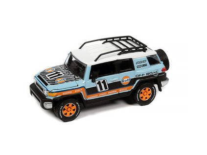 Toyota FJ Cruiser #11 2007 Gulf 1:64 - Johnny Lightning  Toyota FJ Cruiser - sběratelský model
