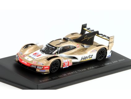 Porsche 963 #38 Hertz Team Jota 9th Le Mans 24H 2024 1:64 - Spark Model  Porsche 963s - kovový model