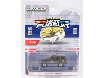 Jeep Cherokee Police 2001 1:64 - GreenLight  Jeep Cherokee - kovový model