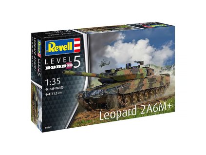 Tank Leopard 2A6M+ 135 Revell stavebnice (2)