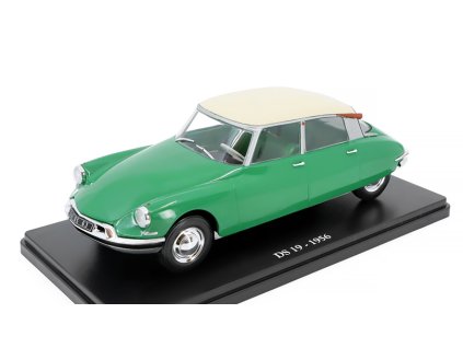 Citroen DS 19 1956 1:24 - Hachette časopis s modelem  Citroen DS19 1956 - kovový model auta
